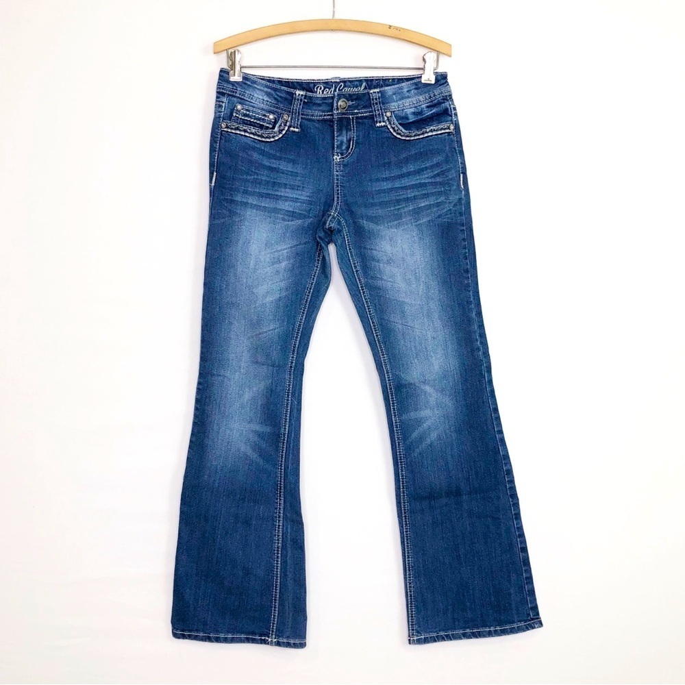 Red camel 9S boot cut jeans